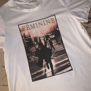 H&M Feminine Graphic Tee